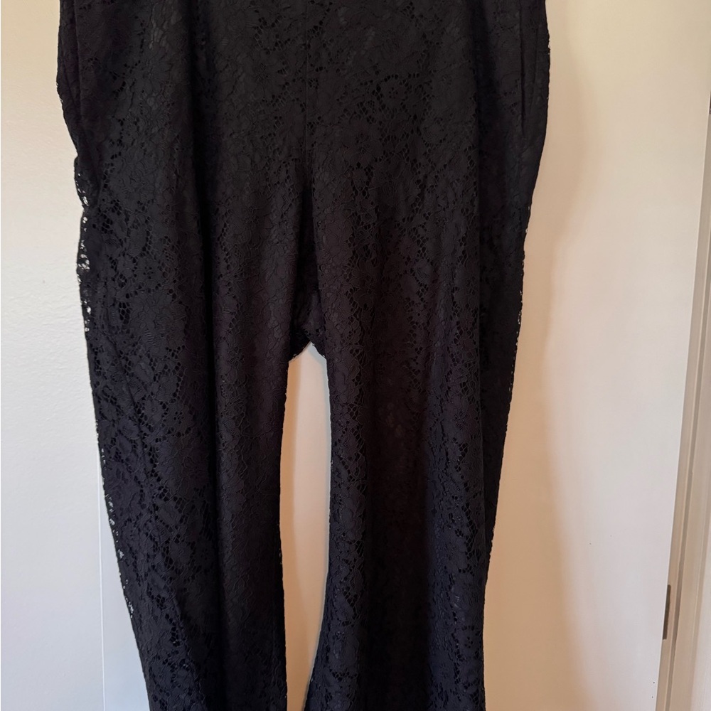 Elegant Black Lace Pants